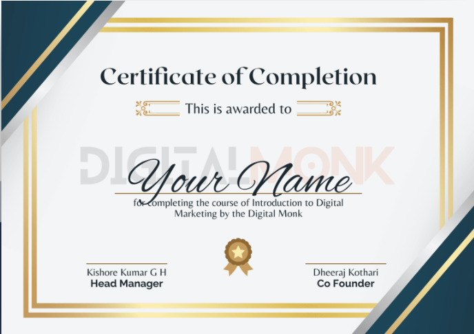 Certificate of Completion